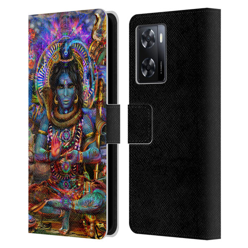 Jumbie Art Gods and Goddesses Shiva Leather Book Wallet Case Cover For OPPO A57s