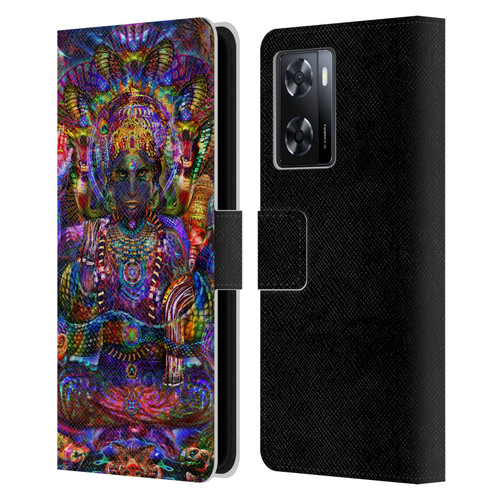 Jumbie Art Gods and Goddesses Vishnu Leather Book Wallet Case Cover For OPPO A57s