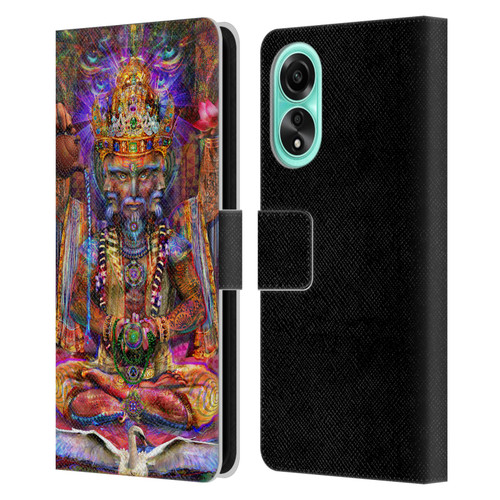 Jumbie Art Gods and Goddesses Brahma Leather Book Wallet Case Cover For OPPO A78 4G