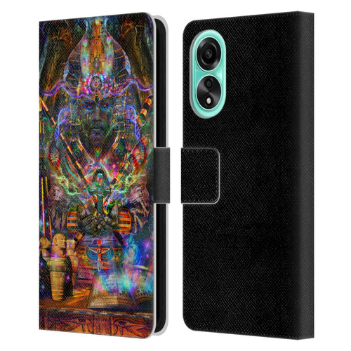 Jumbie Art Gods and Goddesses Osiris Leather Book Wallet Case Cover For OPPO A78 4G