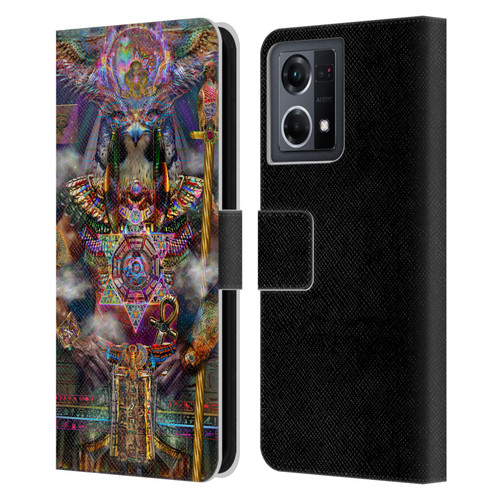 Jumbie Art Gods and Goddesses Horus Leather Book Wallet Case Cover For OPPO Reno8 4G