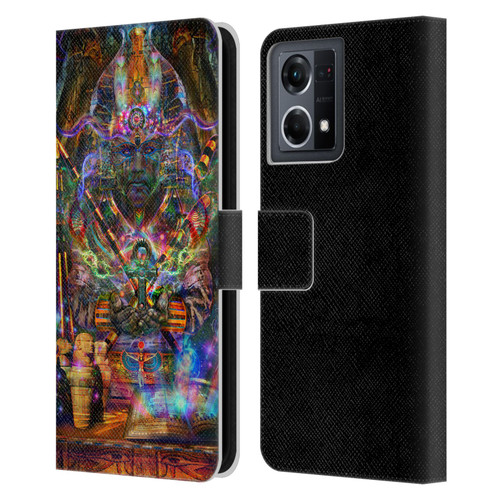 Jumbie Art Gods and Goddesses Osiris Leather Book Wallet Case Cover For OPPO Reno8 4G