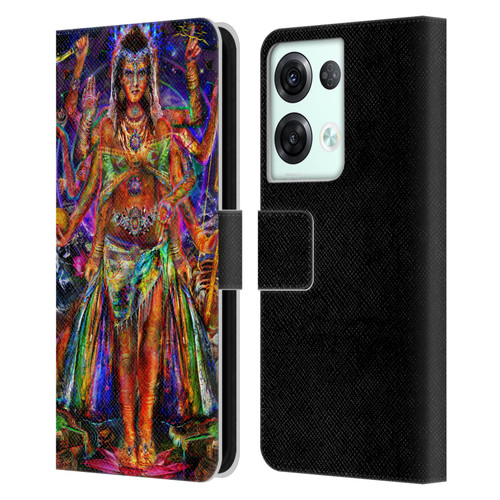 Jumbie Art Gods and Goddesses Pavarti Leather Book Wallet Case Cover For OPPO Reno8 Pro