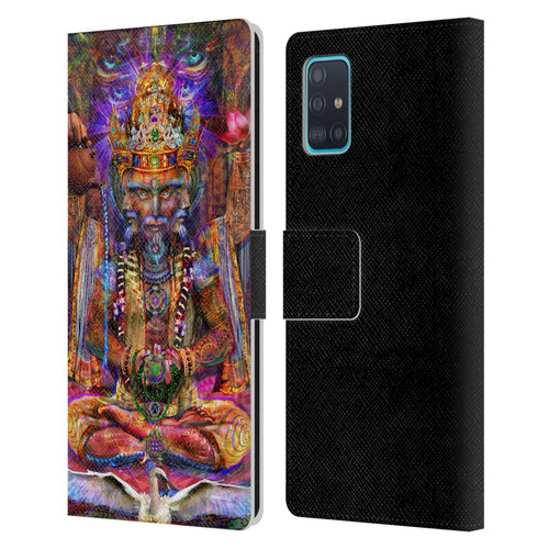Jumbie Art Gods and Goddesses Brahma Leather Book Wallet Case Cover For Samsung Galaxy A51 (2019)