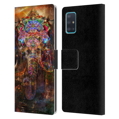 Jumbie Art Gods and Goddesses Ganesha Leather Book Wallet Case Cover For Samsung Galaxy A51 (2019)