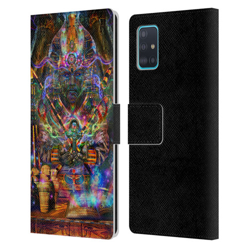 Jumbie Art Gods and Goddesses Osiris Leather Book Wallet Case Cover For Samsung Galaxy A51 (2019)