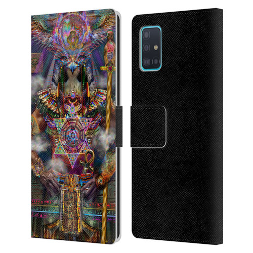 Jumbie Art Gods and Goddesses Horus Leather Book Wallet Case Cover For Samsung Galaxy A51 (2019)
