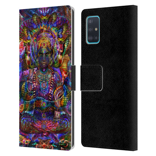 Jumbie Art Gods and Goddesses Vishnu Leather Book Wallet Case Cover For Samsung Galaxy A51 (2019)