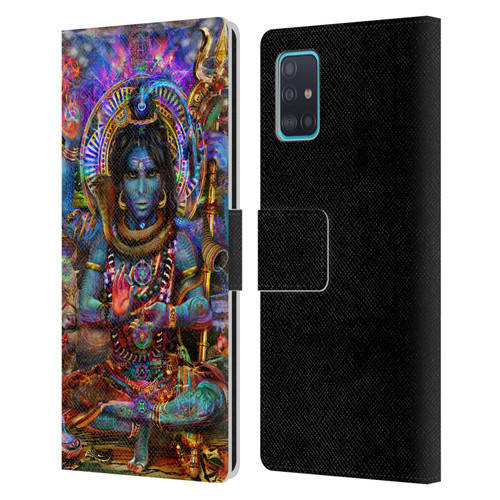 Jumbie Art Gods and Goddesses Shiva Leather Book Wallet Case Cover For Samsung Galaxy A51 (2019)