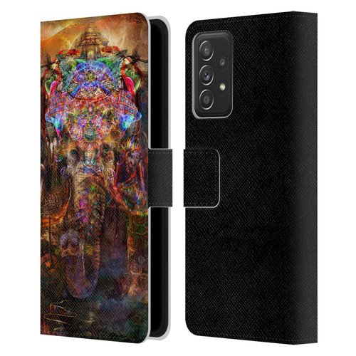 Jumbie Art Gods and Goddesses Ganesha Leather Book Wallet Case Cover For Samsung Galaxy A52 / A52s / 5G (2021)