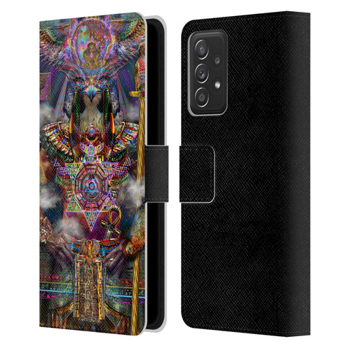 Jumbie Art Gods and Goddesses Horus Leather Book Wallet Case Cover For Samsung Galaxy A52 / A52s / 5G (2021)
