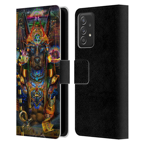 Jumbie Art Gods and Goddesses Anubis Leather Book Wallet Case Cover For Samsung Galaxy A53 5G (2022)