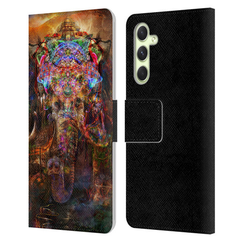 Jumbie Art Gods and Goddesses Ganesha Leather Book Wallet Case Cover For Samsung Galaxy A54 5G