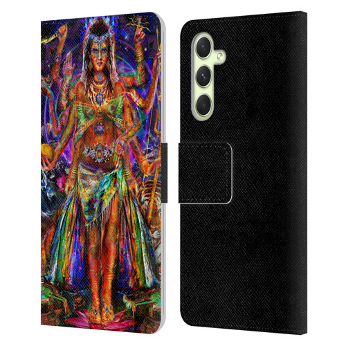 Jumbie Art Gods and Goddesses Pavarti Leather Book Wallet Case Cover For Samsung Galaxy A54 5G