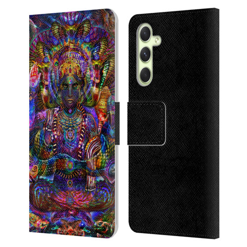Jumbie Art Gods and Goddesses Vishnu Leather Book Wallet Case Cover For Samsung Galaxy A54 5G