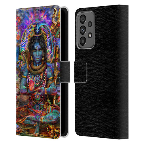 Jumbie Art Gods and Goddesses Shiva Leather Book Wallet Case Cover For Samsung Galaxy A73 5G (2022)