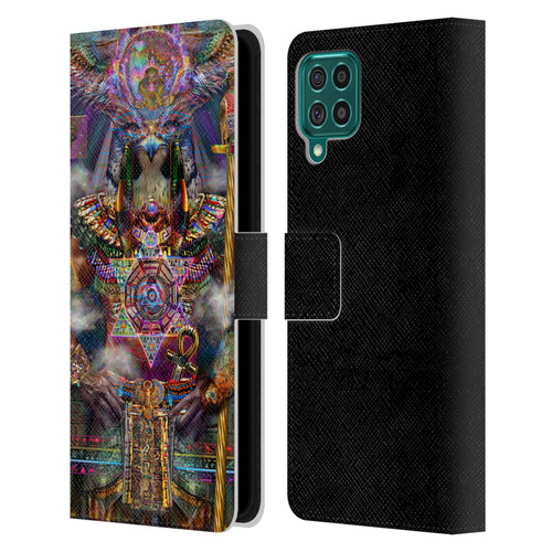 Jumbie Art Gods and Goddesses Horus Leather Book Wallet Case Cover For Samsung Galaxy F62 (2021)