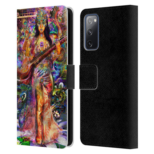 Jumbie Art Gods and Goddesses Saraswatti Leather Book Wallet Case Cover For Samsung Galaxy S20 FE / 5G