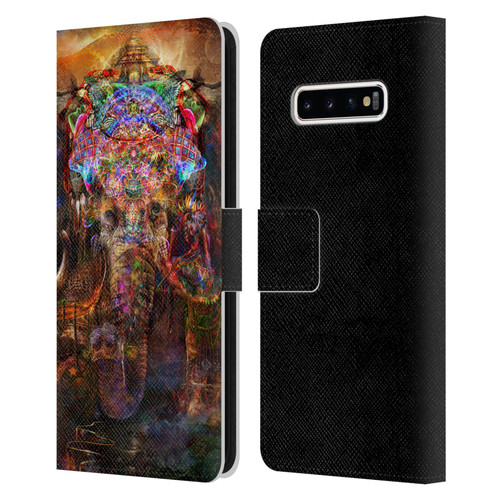 Jumbie Art Gods and Goddesses Ganesha Leather Book Wallet Case Cover For Samsung Galaxy S10+ / S10 Plus