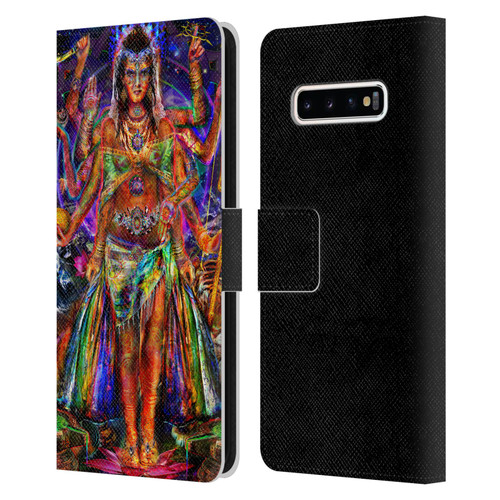 Jumbie Art Gods and Goddesses Pavarti Leather Book Wallet Case Cover For Samsung Galaxy S10+ / S10 Plus