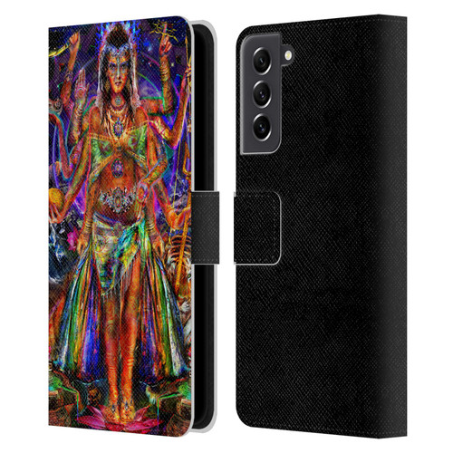 Jumbie Art Gods and Goddesses Pavarti Leather Book Wallet Case Cover For Samsung Galaxy S21 FE 5G
