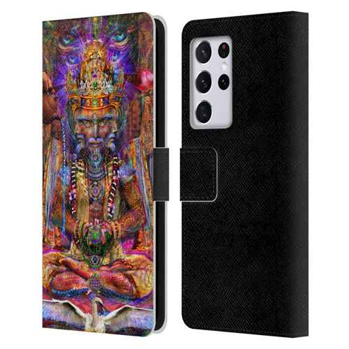 Jumbie Art Gods and Goddesses Brahma Leather Book Wallet Case Cover For Samsung Galaxy S21 Ultra 5G