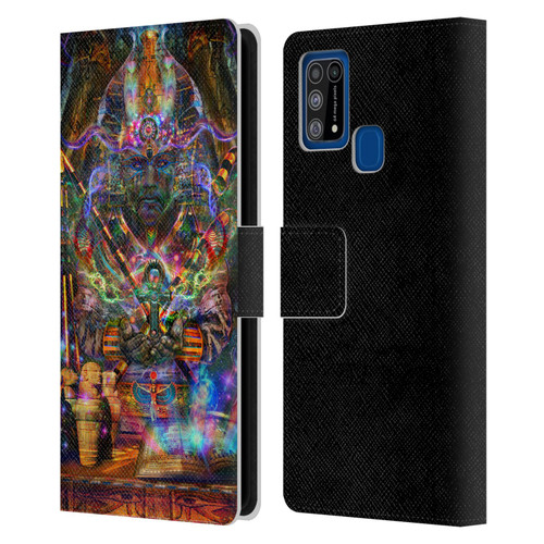 Jumbie Art Gods and Goddesses Osiris Leather Book Wallet Case Cover For Samsung Galaxy M31 (2020)