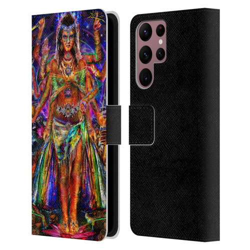 Jumbie Art Gods and Goddesses Pavarti Leather Book Wallet Case Cover For Samsung Galaxy S22 Ultra 5G
