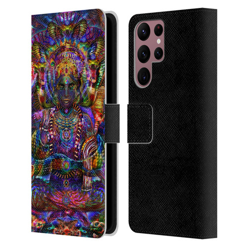 Jumbie Art Gods and Goddesses Vishnu Leather Book Wallet Case Cover For Samsung Galaxy S22 Ultra 5G