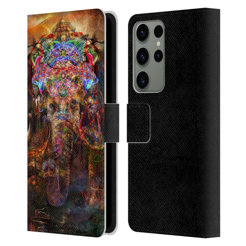 Jumbie Art Gods and Goddesses Ganesha Leather Book Wallet Case Cover For Samsung Galaxy S23 Ultra 5G