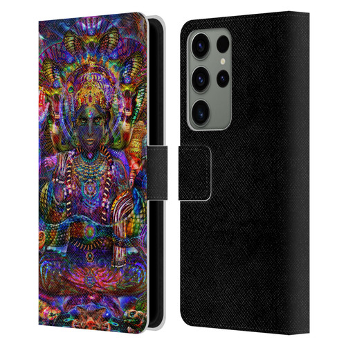 Jumbie Art Gods and Goddesses Vishnu Leather Book Wallet Case Cover For Samsung Galaxy S23 Ultra 5G