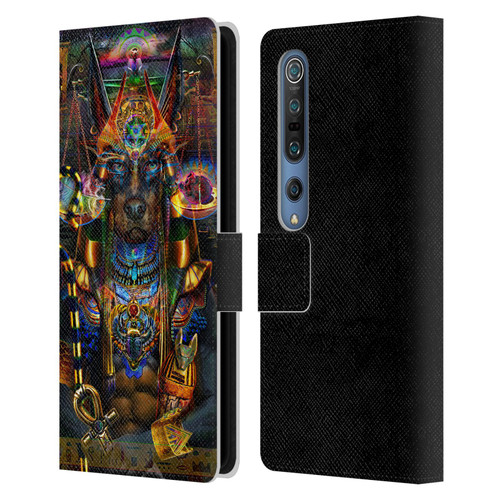 Jumbie Art Gods and Goddesses Anubis Leather Book Wallet Case Cover For Xiaomi Mi 10 5G / Mi 10 Pro 5G