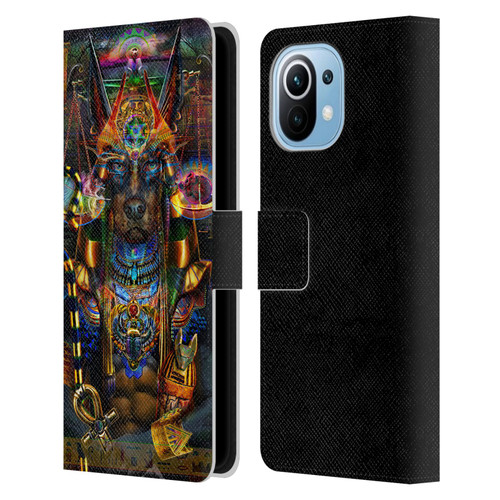 Jumbie Art Gods and Goddesses Anubis Leather Book Wallet Case Cover For Xiaomi Mi 11