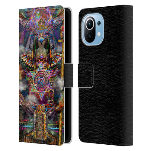 Jumbie Art Gods and Goddesses Horus Leather Book Wallet Case Cover For Xiaomi Mi 11