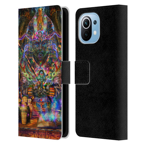 Jumbie Art Gods and Goddesses Osiris Leather Book Wallet Case Cover For Xiaomi Mi 11