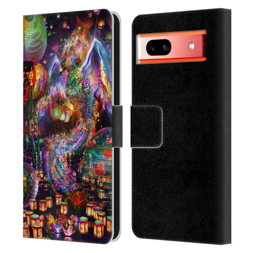 Jumbie Art Visionary Phoenix Leather Book Wallet Case Cover For Google Pixel 7a