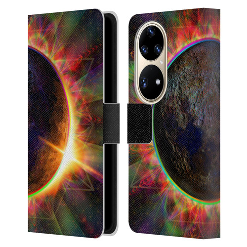 Jumbie Art Visionary Eclipse Leather Book Wallet Case Cover For Huawei P50 Pro