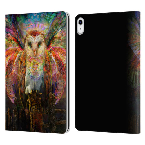Jumbie Art Visionary Owl Leather Book Wallet Case Cover For Apple iPad 10.9 (2022)