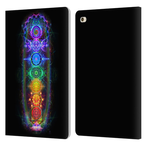 Jumbie Art Visionary Chakras Leather Book Wallet Case Cover For Apple iPad mini 4