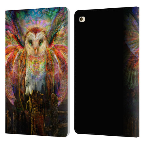 Jumbie Art Visionary Owl Leather Book Wallet Case Cover For Apple iPad mini 4