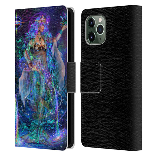 Jumbie Art Visionary Aquarius Leather Book Wallet Case Cover For Apple iPhone 11 Pro