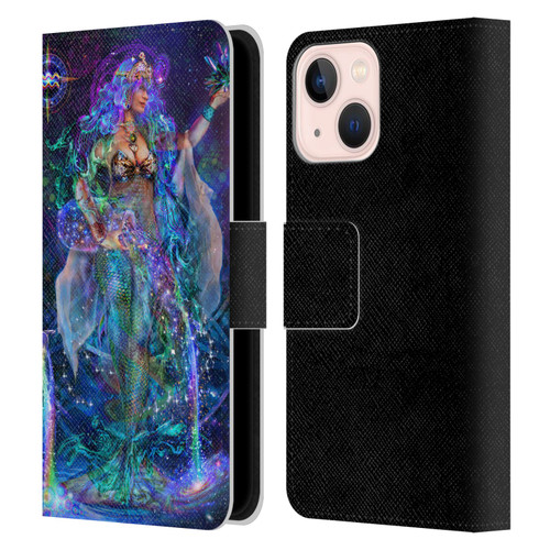 Jumbie Art Visionary Aquarius Leather Book Wallet Case Cover For Apple iPhone 13 Mini
