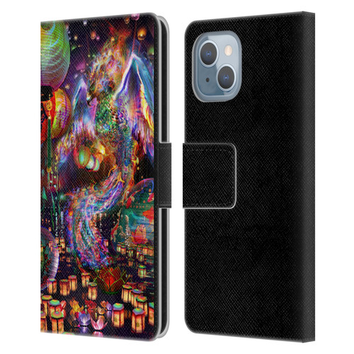 Jumbie Art Visionary Phoenix Leather Book Wallet Case Cover For Apple iPhone 14