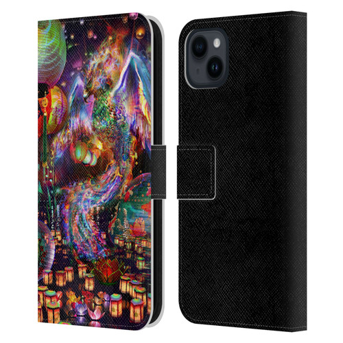 Jumbie Art Visionary Phoenix Leather Book Wallet Case Cover For Apple iPhone 15 Plus