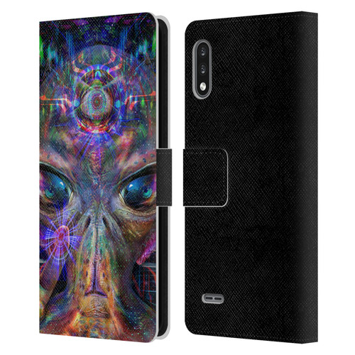Jumbie Art Visionary Alien Leather Book Wallet Case Cover For LG K22