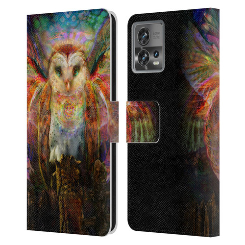 Jumbie Art Visionary Owl Leather Book Wallet Case Cover For Motorola Moto Edge 30 Fusion