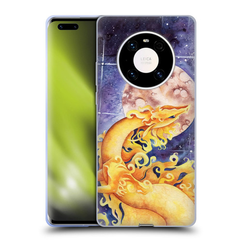 Carla Morrow Dragons Golden Sun Dragon Soft Gel Case for Huawei Mate 40 Pro 5G