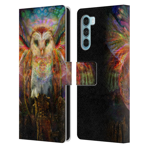 Jumbie Art Visionary Owl Leather Book Wallet Case Cover For Motorola Edge S30 / Moto G200 5G