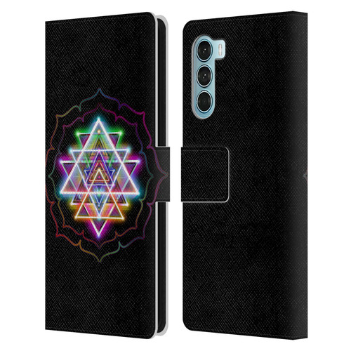 Jumbie Art Visionary Sri Yantra Leather Book Wallet Case Cover For Motorola Edge S30 / Moto G200 5G