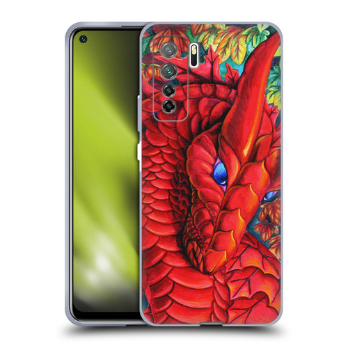 Carla Morrow Dragons Red Autumn Dragon Soft Gel Case for Huawei Nova 7 SE/P40 Lite 5G